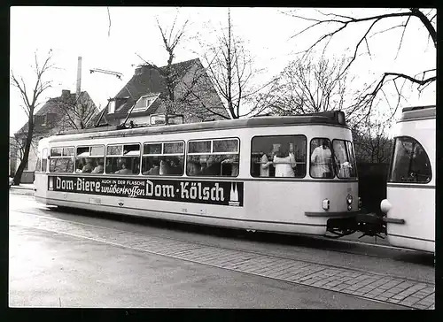 Fotografie Kleinholz, Köln, Ansicht Köln, Strassenbahn-Triebwagen Nr. 1310 der Linie 20 in der Dürener Strasse