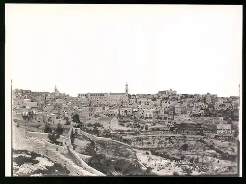 Fotografie Lehnert & Landrock, Nr. 125, Ansicht Bethlehem, Panorama der Stadt