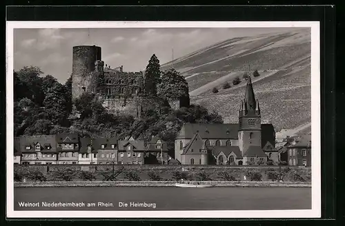 AK Niederheimbach /Rh., Die Heimburg