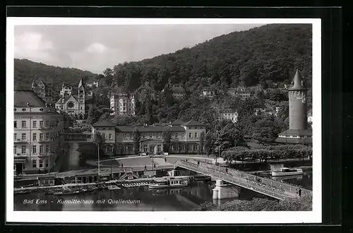 AK Bad Ems, Kurmittelhaus mit Quellenturm