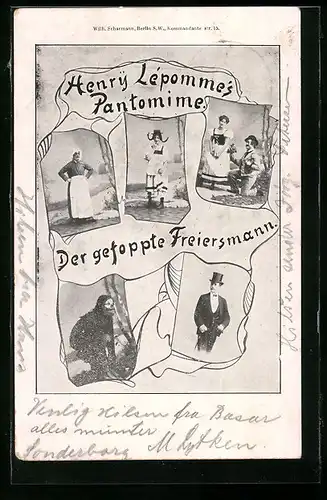 AK Henry Lépomme`s, Pantomime, Der gestoppte Freiersmann