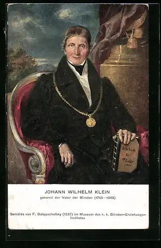 AK Johann Wilhelm Klein, genannt Vater der Blinden