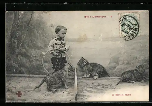 AK Bébé Dompteur, La Barrière double