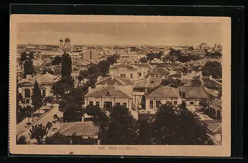 AK Braila, Ortsansicht aus der Vogelschau
