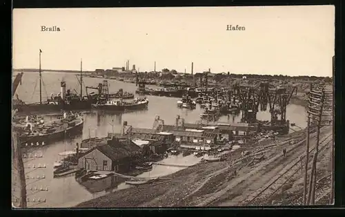 AK Braila, Hafenansicht