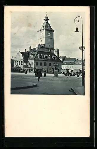 AK Kronstadt, Partie am Rathaus