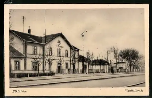 AK Löösháza, Vasútállomas, Bahnhof