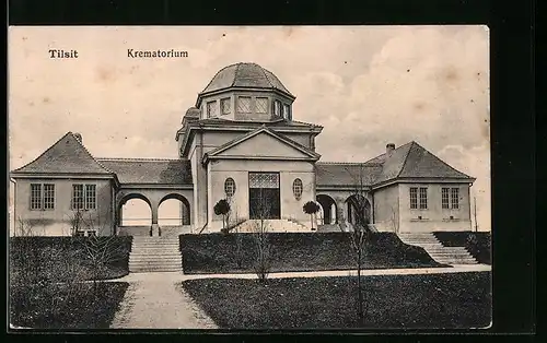 AK Tilsit, Vor dem Krematorium