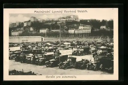 AK Lyon, Internationale Jaarbeurs Ausstellung, Auto Park