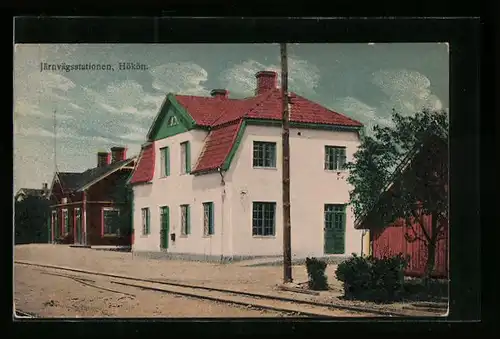 AK Hökön, Järnvägsstationen, Bahnhof