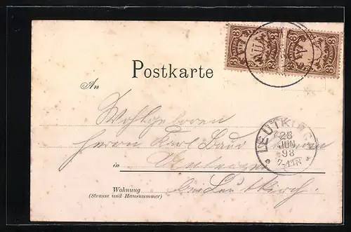 AK München, Blick vom Petersthurm auf die Stadt