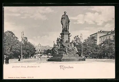 AK München, Denkmal Maximilian II.
