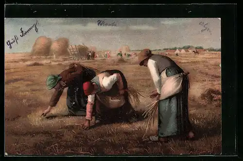 AK Bäuerinnen bei der Arbeit auf dem Feld, Landwirtschaft