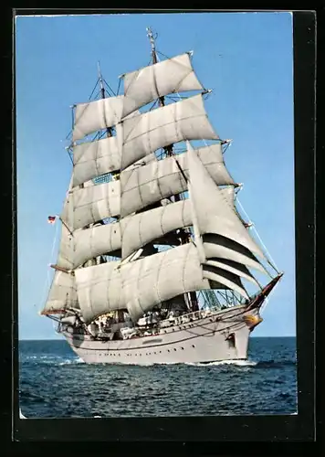AK Segelschiff Gorch Fock auf hoher See