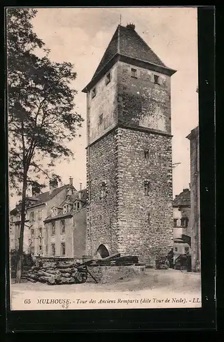 AK Mulhouse, Tour des Anicens Remparts dite Tour de Nesle