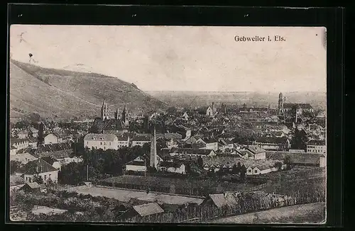 AK Gebweiler i. Els., Totalansicht über die Dächer