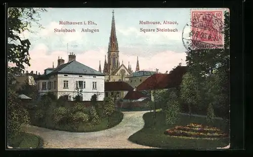 AK Mülhausen i. Els., Steinbach-Anlagen