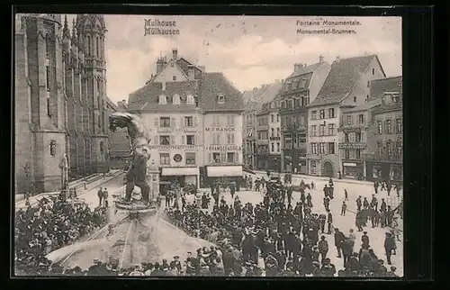 AK Mulhouse, Fontaine Monumentale