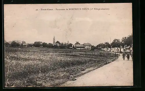 AK Montreux-Vieux /Haute-Alsace, Panorama