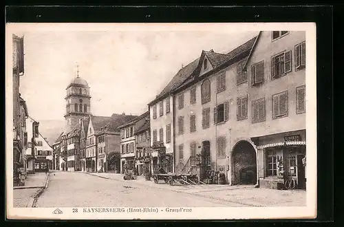 AK Kaysersberg, Grand`rue, Strassenpartie