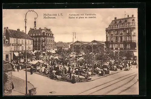 AK Mulhouse, Halles et place au marché
