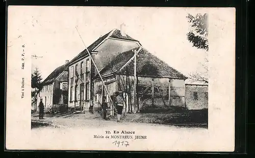 AK Montreux-Jeune /Alsace, Mairie