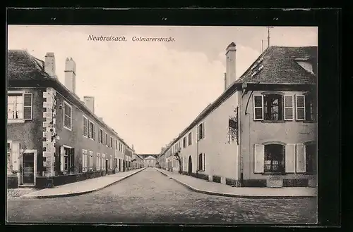 AK Neubreisach, Blick in die Colmarerstrasse