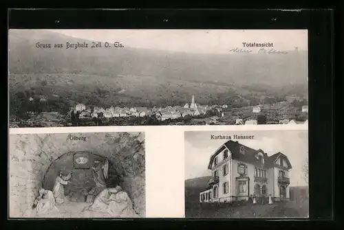 AK Bergholz Zell i. O.-Els., Ölberg, Kurhaus Hanauer