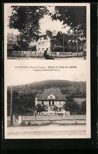 AK Stosswihr, Hotel et Villa G. Herr