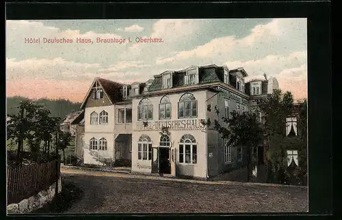 AK Braunlage i. Oberharz, Hotel Deutsches Haus