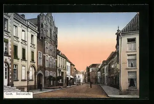 AK Goch, Partie in der Steinstrasse