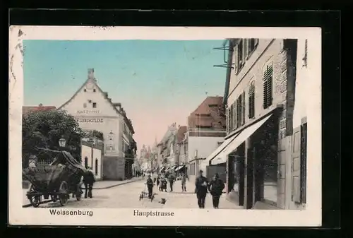 AK Weissenburg, Blick in die Hauptstrasse