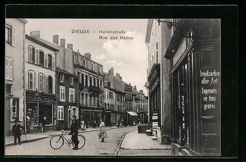 AK Dieuze, Hallenstrasse, Rue des Halles
