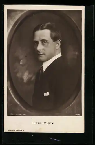 AK Schauspieler Carl Auen charmant im Anzug