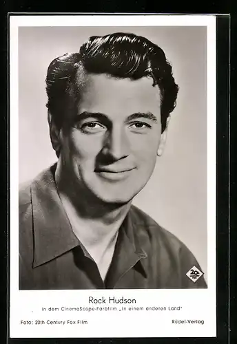 AK Schauspieler Rock Hudson in In einem anderen Land