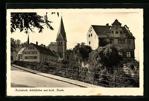 AK Kulmbach, Schlösschen mit kath. Kirche