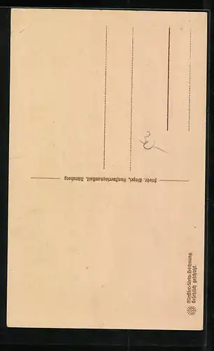 Steindruck-AK Nürnberg, Schöner Erker an einem Gebäude