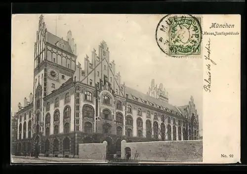 AK München, Neues Justizgebäude