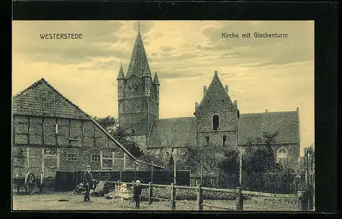 AK Westerstede, Kirche mit Glockenturm