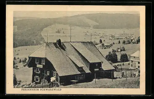 AK Falkau, Evangel. Jugendbund Ferienheim Schwarzwald im Winter