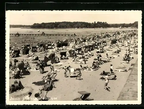 AK Berlin-Wannsee, Partie im Strandbad