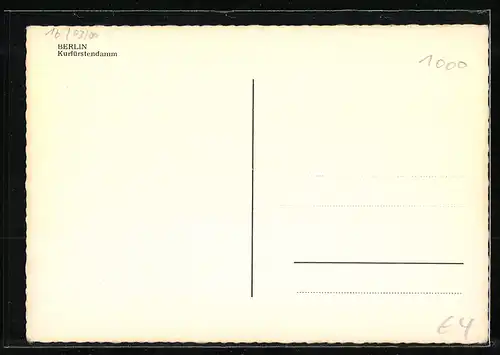 AK Berlin, Kurfürstendamm mit Café Kranzler