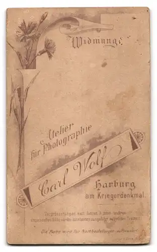 Fotografie Carl Wolf, Harburg, Junger Herr in modischer Kleidung