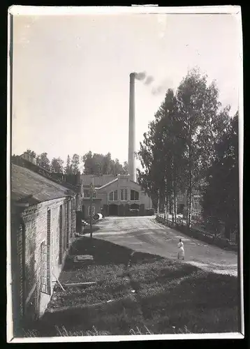 Fotografie M.L. Carstens, Hamburg, Ansicht Jyväskylä / Finnland, Fabrikanlage