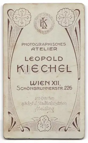 Fotografie Leopold Kiechel, Wien, K.u.K. Soldat in Uniform mit Orden und Schützenschnur