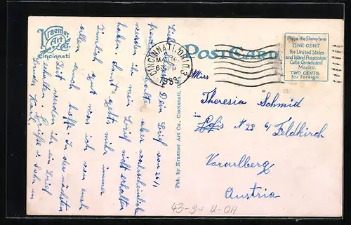 AK Cincinnati, OH, Coney Island, View of Mall, Volksfest