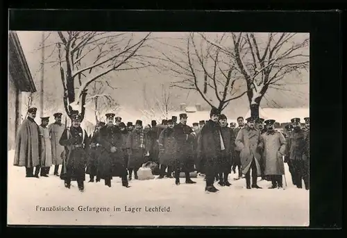 AK Lechfeld, Französische Kriegsgefangene im Lager Lechfeld