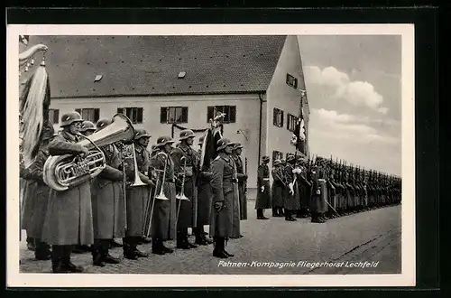 AK Lechfeld, Fahnenkompagnie des Fliegerhorst Lechfeld