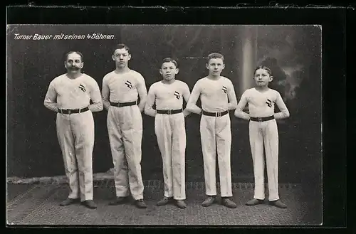 AK Hof, Turnerfamilie Christian Bauer