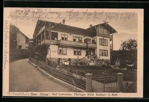 AK Bad Liebenstein /Thüringer Wald, Hotel Haus Helene, Bes.: C. Roth